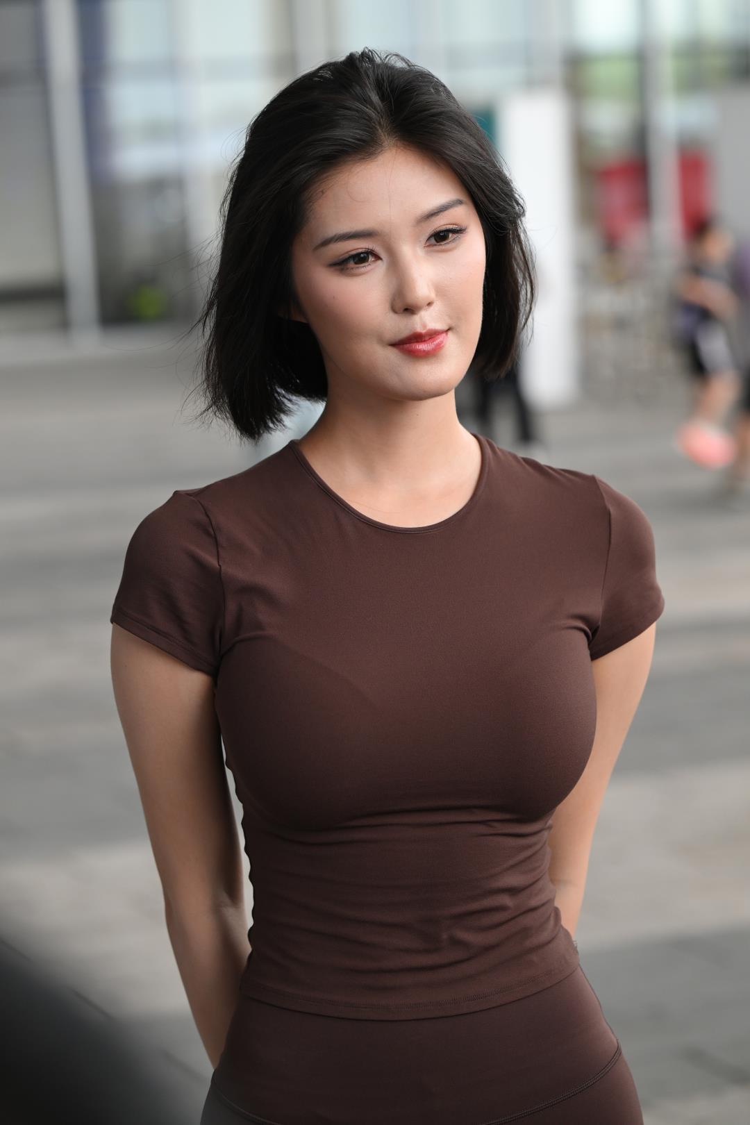 瑜伽裤性感好身材 模特-图满多