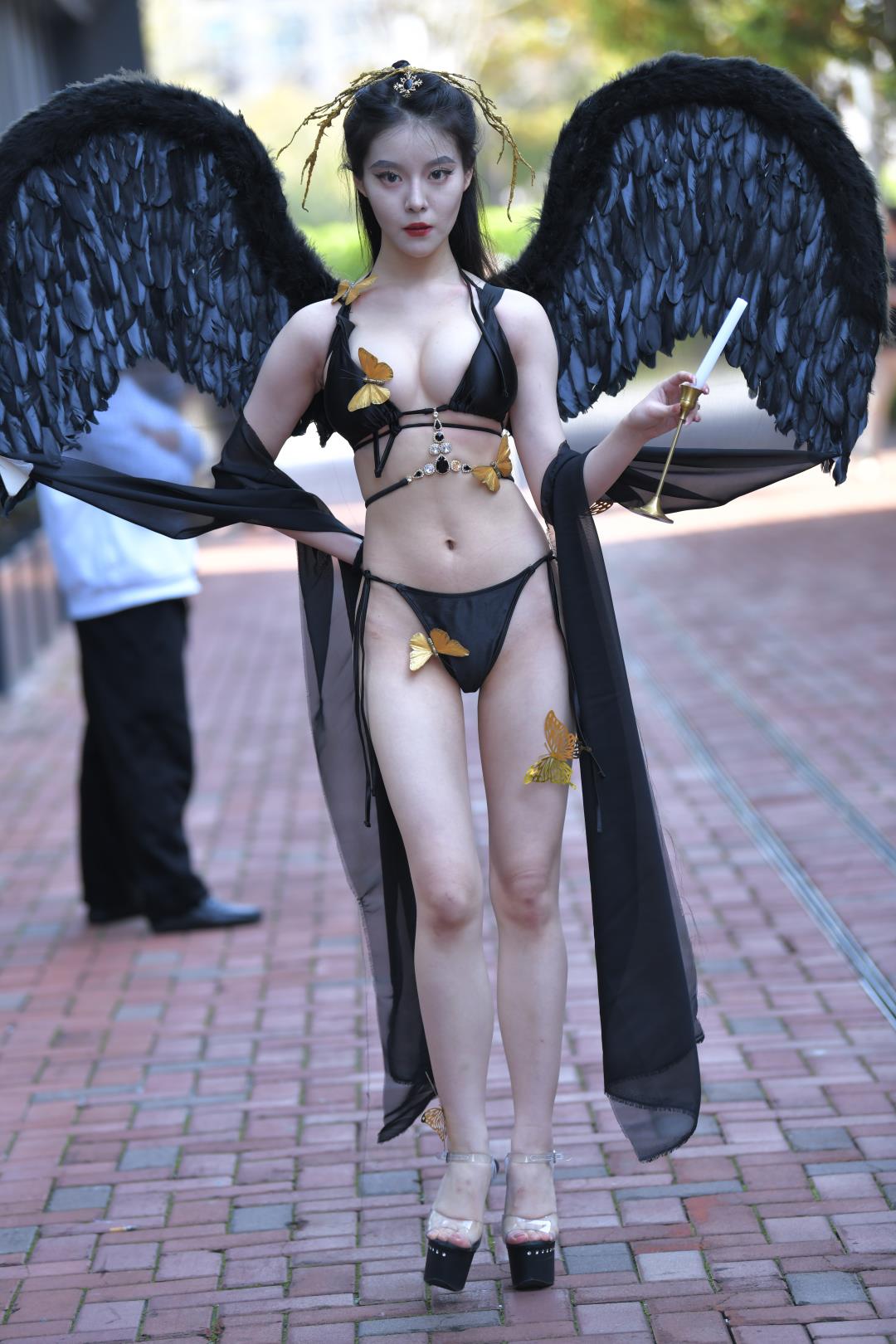 图片[6]-高挑大长腿 黑色天使-图满多